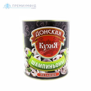 Грибы шампиньоны резанные Донская Кухня ж/б 3100 мл. Китай, шт
