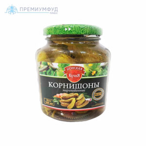Огурцы маринованные корнишоны Донская кухня 3-6 см. ст/б 500 мл. Индия, шт