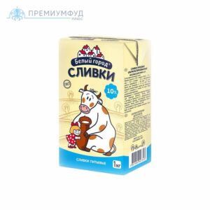 Сливки Белый город 10% 1 л., шт